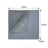 500 GSM Microfibre Cloth and Car Drying Towel, Absorbent Car Cloth for Detailing, Gray Coral Fleece Multi-Purpose Cleaning Tool