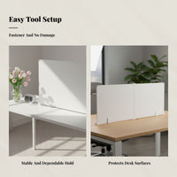 Office Table Divider, Desktop Privacy Panel, Foldable, Anti-Fall, Movable Partition Screen