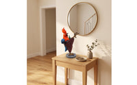Kung Fu Cockerel Sculpture with Bottle Combat Arts Cockerel Figurine Funny Vivid for Collectors, Living Room, Entryway, Desk, Shelf