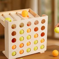 Educational Wooden Rebound Ball Game Interactive Bouncing Ball Game Skill-Based for Children