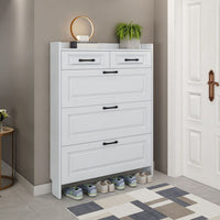 Footwear Storage Unit Space-Saving Entryway Shoe Storage Narrow Design for Apartment Dwellers, Homeowners, Hallway, Living Room, Bedroom