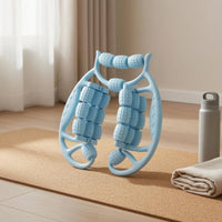 Textured Rollers Leg Roller Massager Knobby Surface Handheld Leg Roller Curved Frame Handheld Calf Massager Grip Handles for Muscle Relaxation