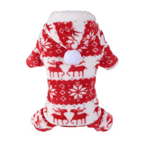 Super Soft Warm Fleece Pet Sweater Festive Christmas Pet Pajamas Cute for Cat Owners, Cold Weather, Indoors, Holidays