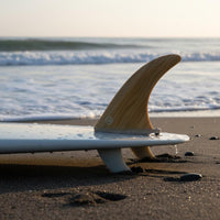 8 Inch Central Fin Fiberglass Construction Single Surfboard Fin for Surfers, Paddleboarders