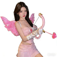 Cupid Angel Wings and Bow Cosplay Prop Set