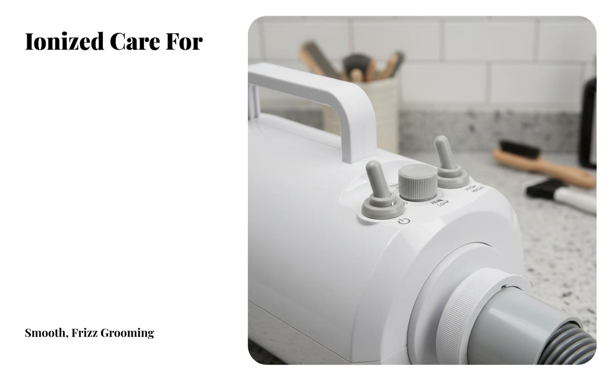 Low Noise Dog Grooming Blower Quick Drying High Velocity Pet Dryer Adjustable Speed Pet Blower Vacuum