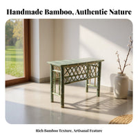 New Chinese aesthetic Narrow dual-level Entryway Table Retro-Modern Fusion Narrow 2-Tier Console Handmade Household Furniture Minimalist Design for Apartment Dwellers, Interior Designers, Hallway, Reception Area, Living Room, Behind Sofa