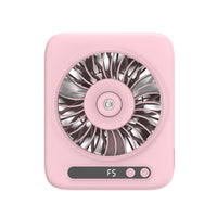 5-Speed Desk Fan with Water Tank Battery Operated Rechargeable Misting Fan Compact Cordless for Students, Bedroom