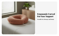 Removable and Washable U-Shaped Face Pillow Skin-Friendly U-Shaped Face down Pillow Easy to Clean for Spa Professionals, Spas, Clinics, Home