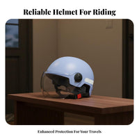 Motorcycle Half Helmet 3C Certified Compliant Face Helmet All Seasons Use Riding Headgear for Motorcyclists, Women, City Streets, Outdoor