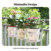 Semi-Circle on wall Planter Hanging Design plant Pot Minimalist & Design for Balcony