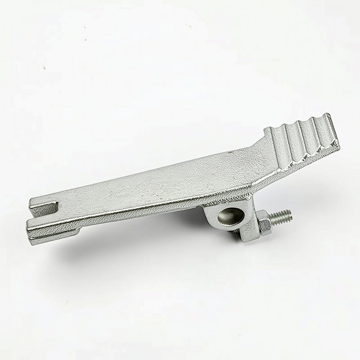 Replacement Foot Pedal Plate Metal Lever Plate with Bolt Hydraulic Control Pedal Lever Non-Slip for Maintenance Technicians