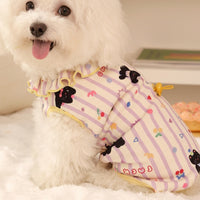 Dog Pyjamas with Belly Protection Clothing, Knitted Warm Dog Bodysuit, Winter Puppy Clothes for Small Dogs and Pomeranians with Tail Openings