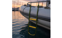 Hanging Boat Ladder Stitched Marine Boarding Ladder Metal Clips Water Gear for Inflatable Boats, Yachts, Watercraft