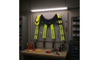 X-Shaped Tool Harness Reflective Strips Padded Tool Suspenders Metal Clips Work Equipment