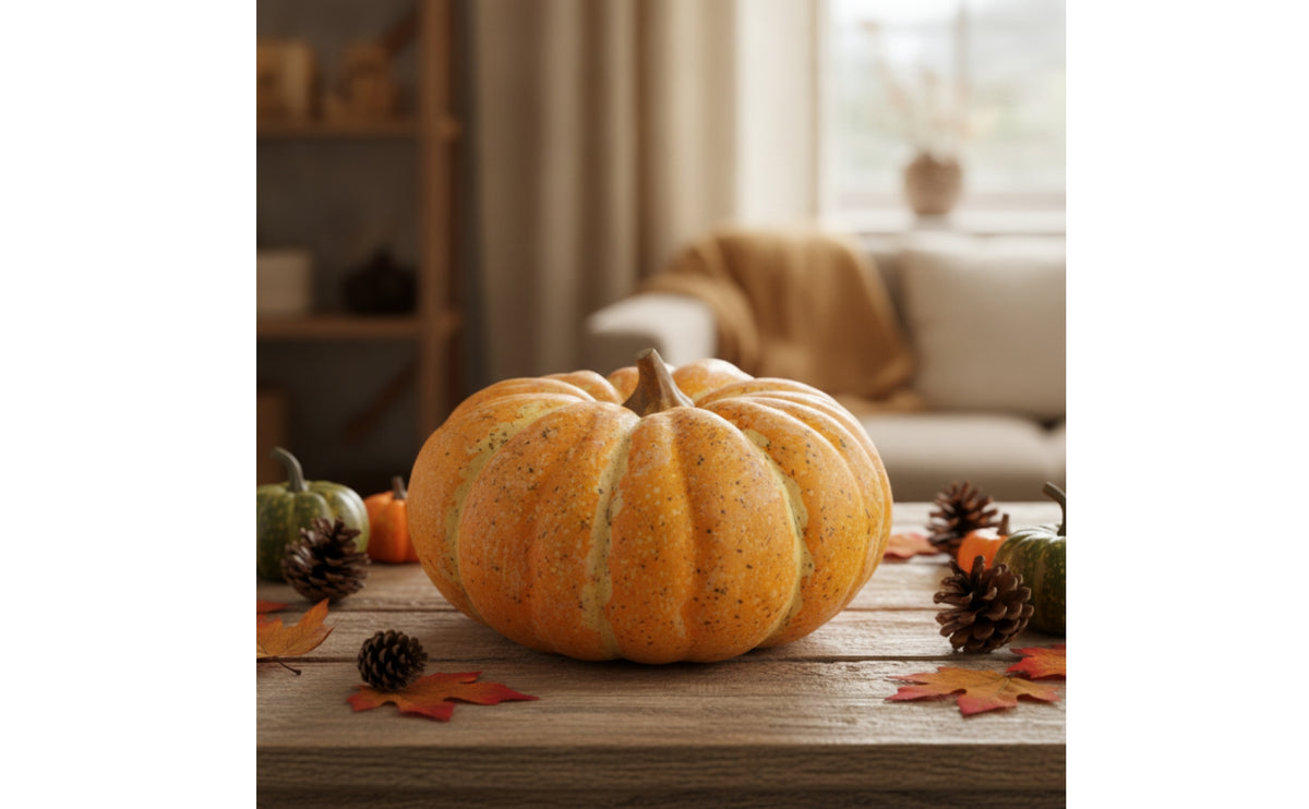 Decorative Foam Pumpkin Seasonal Artificial Pumpkin Lightweight Foam Pumpkins Realistic-Looking for Halloween, Home Display, Cabinet Decoration