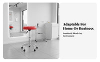 Rolling Base Adjustable Swivel Stool with Wheels Padded Seat Adjustable Drafting Stool with Casters Modern Design Bar Chair Heavy Duty for Hair Stylists, Receptionists, Reception Desk, Counter Height, Medical Facility, Kitchen