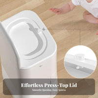 Odor-Resistant Diaper Bin Double Lid Design Close Ed Nappy Disposal System Odor Close Ing Trash Can Hygienic Cat Litter Disposal