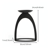 Candle Holder with Arched Frame Tabletop Pillar Candle Holder Modern Decor for Living Room
