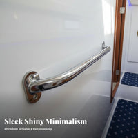 Stainless Steel Grab Handle Boat Grab Handle Boat Handrail Rustproof Polished Steel Handrail Long-Lasting