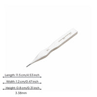 4 Pieces Precise Holes Hex Pricking Iron Long-Lasting Leather Stitching Punch Comfortable Grip for DIY Leatherwork