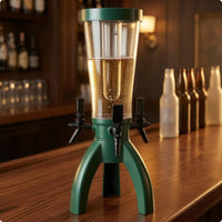 Three Beer Dispenser Cylindrical Beer Pourer Creamy Foam Drink Appliance