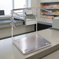 Bag Holder Rack Countertop Bag Holder Metal Storage Organizer for Cashiers, Packers