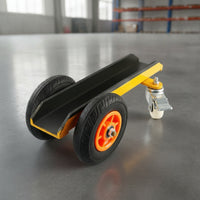 Heavy-Duty Slab Dolly Swivel Panel Mover Industrial Four-Wheel Cart with Rubber Tires Long-Lasting for Contractors