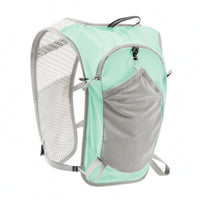 Lightweight Running Vest Backpack Reflective Strips Mesh Back Vest Backpack Zippered Pocket Athletic Pack Stretch Pockets for Hiking