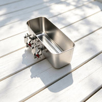 Boat Fishing Lure Bowl Marine-Grade Stainless Steel Railing Accessory Lure Container Box Drainable for Anglers