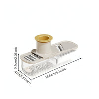 Food Grater with Container Stainless Steel Vegetable Slicing with hands guard Compact Utensil for Small Kitchens