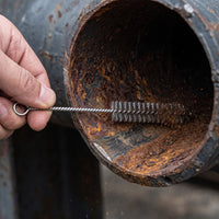 Industrial Pipe Wire Brush with Handle for Inner Hole Polishing and Rust Removal