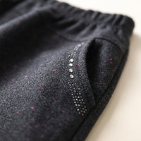 Ladies Joggers with Fleece Lined Warmth for Cold Weather, Straight Leg Sweat Pants for Women with Loose Comfortable Fit