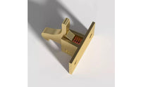 Screw Holes Bird-Shaped Latch Lock Polished Metal Finish Window Latch Lock Rounded Edges Security Hardware Metal