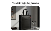 Two Bottle Drinks Bag Waterproof 2 Bottle Vino Bag Zipper Closure Zippered Bottle Tote for Business Professionals, Couples, Banquets, Parties
