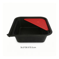 Oil Drain Pan Square Oil Drain Tray with Insert Container Heat-Resistant Long-Lasting for DIYers, Garage, Repair Shop