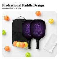 Pickleball Paddle Anti-Slip Grip Carbon Fiber Pickleball Paddle Sports Equipment Shock Absorption Large Sweet Area