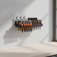 Wall-Mounted Tool Storage Rack Compact Screwdriver Organizer Organized for Shed