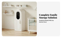 Large Capacity Multi-Compartment Storage Unit Space Capsule Theme Modular Feeding Station Sturdy Construction Baby Organizer Materials for Newborns, Toddlers, New Parents, Playroom, Bedroom