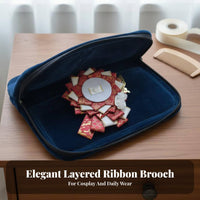Ita Bag Ribbon Flower Airy Embellishment Highlight Ita Bag Pin Display Insert Ribbon Flower Medal Holder Floral Pattern Ribbon