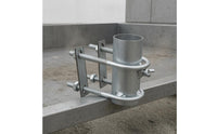 Thickened Metal Umbrella Pole Clamp Screw-Tightened Umbrella Mounting Clamp Sturdy Vehicle Accessory Smooth Finish