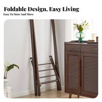 Easy Assembly Unobstructedstanding Garment Rack Multi-Functional Triangular-Frame Clothes Rack with Shelf Long-Lasting Structure Clothing Stand Small Footprint for Renters, Homeowners, Students, Bedroom, Entryway, Apartment, Dorm Room