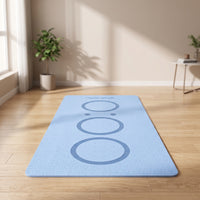 Extra-Large Exercise Mat with Carrying Strap Textured Exercise Mat with Bag Portable Roll-up for Yogis, Fitness Enthusiasts, Floor Workouts, Home Gym