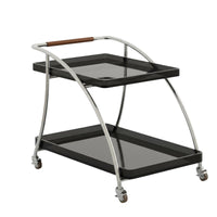 Transparent Design 2-Tier Rolling Trolley Movable with casters Mobile Furniture Space-Saving Utility trolley Multi-Functional for Small Apartment Dwellers, Office Workers, Living Room, Bedroom, Bathroom, Kitchen