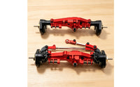 RC Car Axle CNC-Machined Front Rear Complete Axle Set with Steel Gears Aluminum Axles for Hobbyists