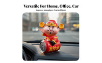 Feng Shui Decor Chinese God of Wealth Figurine Meaningful Gift Chinese Fortune God Ornament Vibrant Colors for Business Owners, Office, Desk