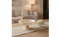 Pedestal Fruit Bowl Modern Fruit Bowl with Pedestal Neutral for Tabletop