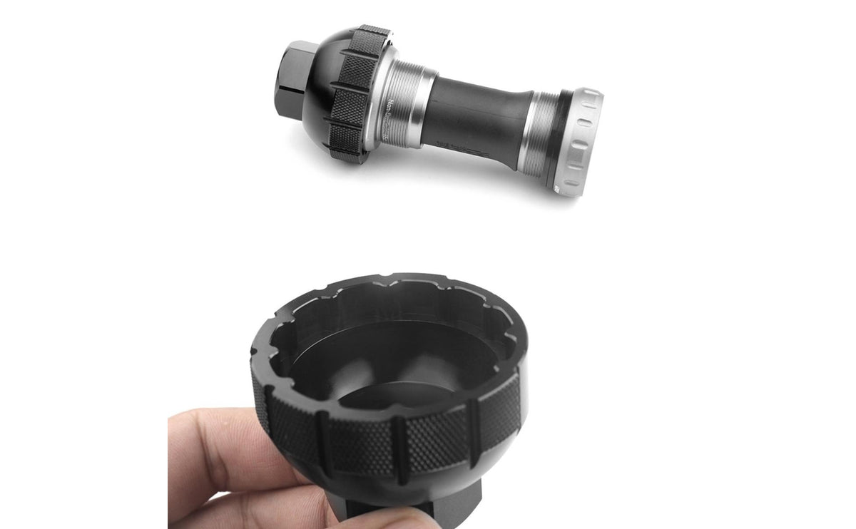 BSA30 Bottom Bracket Tool Metal Hexagonal Drive Cup Wrench Black Bike Servicing