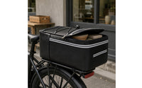 Reflective Waterproof Bike Rack Bag Elastic Bungee Net Rear Rack Bag Side Pocket Cycling Storage
