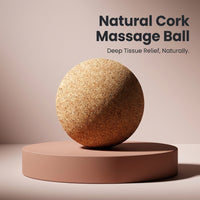 Cork Myofascial for Deep Tissue Massage, Peanut Shape for Back and Neck Fitness Ball for Athletes